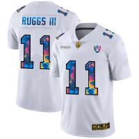 Las Vegas Las Vegas Raiders #11 Henry Ruggs III Men's White Nike Multi-Color 2020 NFL Crucial Catch Limited NFL Jersey