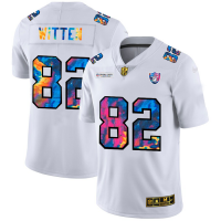 Las Vegas Las Vegas Raiders #82 Jason Witten Men's White Nike Multi-Color 2020 NFL Crucial Catch Limited NFL Jersey