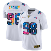Las Vegas Las Vegas Raiders #98 Maxx Crosby Men's White Nike Multi-Color 2020 NFL Crucial Catch Limited NFL Jersey