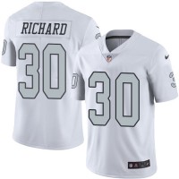 Nike Las Vegas Raiders #30 Jalen Richard White Men's Stitched NFL Limited Rush Jersey