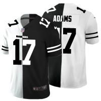 Nike Las Vegas Raiders #17 Davante Adams Men's Black V White Peace Split Nike Vapor Untouchable Limited NFL Jersey