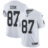 Nike Las Vegas Raiders #87 Jared Cook White Men's Stitched NFL Vapor Untouchable Limited Jersey