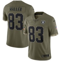 Las Vegas Las Vegas Raiders #83 Darren Waller Nike Men's 2022 Salute To Service Limited Jersey - Olive