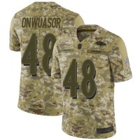 Nike Baltimore Ravens #48 Patrick Onwuasor Camo Men's Stitched NFL Limited 2018 Salute To Service Jersey