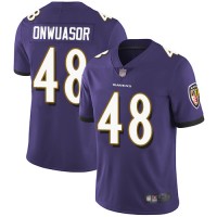 Nike Baltimore Ravens #48 Patrick Onwuasor Purple Team Color Men's Stitched NFL Vapor Untouchable Limited Jersey