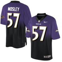 Nike Baltimore Ravens #57 C.J. Mosley Purple/Black Men's Stitched NFL Elite Fadeaway Fashion Jersey