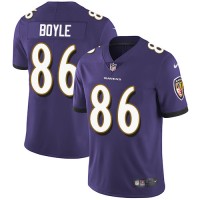 Nike Baltimore Ravens #86 Nick Boyle Purple Team Color Men's Stitched NFL Vapor Untouchable Limited Jersey