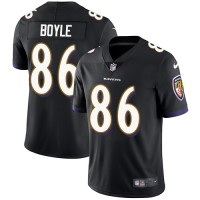 Nike Baltimore Ravens #86 Nick Boyle Black Alternate Men's Stitched NFL Vapor Untouchable Limited Jersey