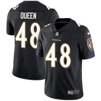Nike Baltimore Ravens #48 Patrick Queen Black Alternate Men's Stitched NFL Vapor Untouchable Limited Jersey