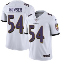 Nike Baltimore Ravens #54 Tyus Bowser White Men's Stitched NFL Vapor Untouchable Limited Jersey