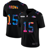 Baltimore Baltimore Ravens #15 Marquise Brown Men's Nike Multi-Color Black 2020 NFL Crucial Catch Vapor Untouchable Limited Jersey