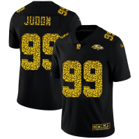 Baltimore Baltimore Ravens #99 Matthew Judon Men's Nike Leopard Print Fashion Vapor Limited NFL Jersey Black