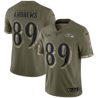 Baltimore Baltimore Ravens #89 Mark Andrews Nike Men's 2022 Salute To Service Limited Jersey - Olive