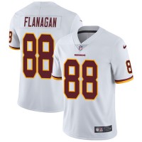 Nike Washington Commanders #88 Matt Flanaga White Men's Stitched NFL Vapor Untouchable Limited Jersey