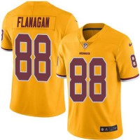 Nike Washington Commanders #88 Matt Flanaga Gold Men's Stitched NFL Limited Rush Jersey