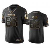 Nike Washington Commanders #86 Jordan Reed Men's Stitched NFL Vapor Untouchable Limited Black Golden Jersey