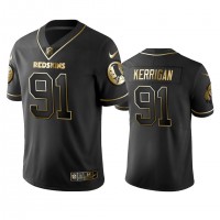 Nike Washington Commanders #91 Ryan Kerrigan Men's Stitched NFL Vapor Untouchable Limited Black Golden Jersey