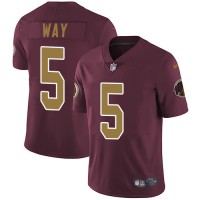 Nike Washington Commanders #5 Tress Way Burgundy Alternate Men's Stitched NFL Vapor Untouchable Limited Jersey