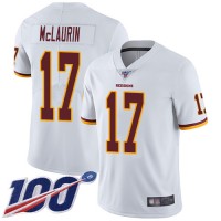 Nike Washington Commanders #17 Terry McLaurin White Men's Stitched NFL 100th Season Vapor Limited Jersey