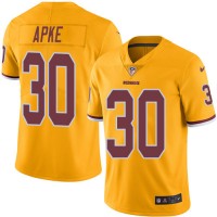 Nike Washington Commanders #30 Troy Apke Gold Men's Stitched NFL Limited Rush Jersey