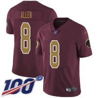 Nike Washington Commanders #8 Kyle Allen Burgundy Red Alternate Men's Stitched NFL 100th Season Vapor Untouchable Limited Jersey
