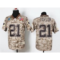 Nike Washington Commanders #21 Sean Taylor Camo Men's Stitched NFL New Elite USMC Jersey