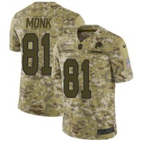 Nike Washington Commanders #81 Art Monk Camo Men's Stitched NFL Limited 2018 Salute To Service Jersey