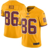Nike Washington Commanders #86 Jordan Reed Gold Men's Stitched NFL Limited Rush Jersey