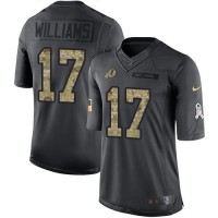 Nike Washington Commanders #17 Doug Williams Black Men's Stitched NFL Limited 2016 Salute to Service Jersey