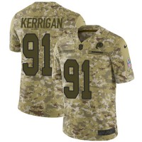 Nike Washington Commanders #91 Ryan Kerrigan Camo Men's Stitched NFL Limited 2018 Salute To Service Jersey