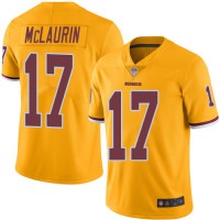 Nike Washington Commanders #17 Terry McLaurin Gold Men's Stitched NFL Limited Rush Jersey