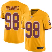 Nike Washington Commanders #98 Matt Ioannidis Gold Men's Stitched NFL Limited Rush Jersey