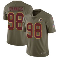 Nike Washington Commanders #98 Matt Ioannidis Olive Men's Stitched NFL Limited 2017 Salute To Service Jersey