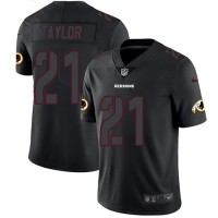 Nike Washington Commanders #21 Sean Taylor Black Men's Stitched NFL Limited Rush Impact Jersey