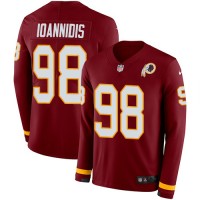 Nike Washington Commanders #98 Matt Ioannidis Burgundy Red Team Color Men's Stitched NFL Limited Therma Long Sleeve Jersey