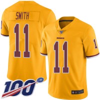 Nike Washington Commanders #11 Alex Smith Gold Men's Stitched NFL Limited Rush 100th Season Jersey