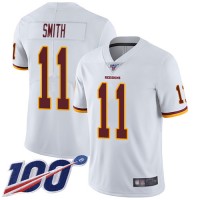 Nike Washington Commanders #11 Alex Smith White Men's Stitched NFL 100th Season Vapor Limited Jersey