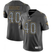 Nike New Orleans Saints #40 Delvin Breaux Gray Static Men's Stitched NFL Vapor Untouchable Limited Jersey