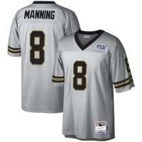 New Orleans New Orleans Saints #8 Archie Manning Mitchell & Ness NFL 100 Retired Player Platinum Jersey