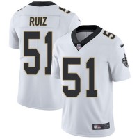 Nike New Orleans Saints #51 Cesar Ruiz White Men's Stitched NFL Vapor Untouchable Limited Jersey