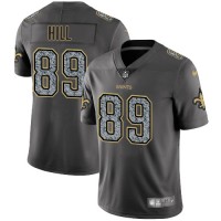 Nike New Orleans Saints #89 Josh Hill Gray Static Men's Stitched NFL Vapor Untouchable Limited Jersey