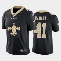 New Orleans New Orleans Saints #41 Alvin Kamara Black Men's Nike Big Team Logo Vapor Limited NFL Jersey