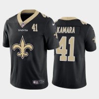 New Orleans New Orleans Saints #41 Alvin Kamara Black Men's Nike Big Team Logo Player Vapor Limited NFL Jersey