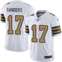 Nike New Orleans Saints #17 Emmanuel Sanders White Men's Stitched NFL Limited Rush Jersey