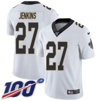 Nike New Orleans Saints #27 Malcolm Jenkins White Men's Stitched NFL 100th Season Vapor Untouchable Limited Jersey