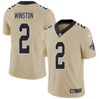 Nike New Orleans Saints #2 Jameis Winston Gold Men's Stitched NFL Limited Inverted Legend Jersey