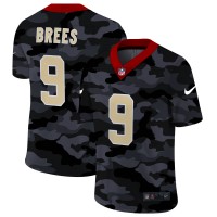 New Orleans New Orleans Saints #9 Drew Brees Men's Nike 2020 Black CAMO Vapor Untouchable Limited Stitched NFL Jersey