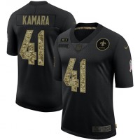 New Orleans New Orleans Saints #41 Alvin Kamara Men's Nike 2020 Salute To Service Camo Limited NFL Jersey Black