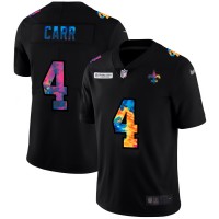 New Orleans New Orleans Saints #4 Derek Carr Men's Nike Multi-Color Black 2020 NFL Crucial Catch Vapor Untouchable Limited Jersey