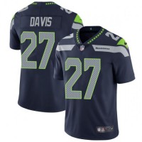 Nike Seattle Seahawks #27 Mike Davis Steel Blue Team Color Men's Stitched NFL Vapor Untouchable Limited Jersey